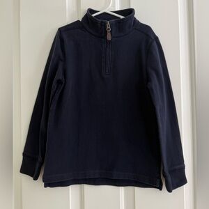 Crewcuts Navy Blue Kids Quarter Zip Pullover Top Size 6/7